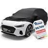 Upgrade4cars Telo Copriauto da Interno Elastico | Copertura Elasticizzato in Tessuto Nero | Dimensione Auto Berlina - L (455-480 cm)