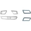 Bekuyu Per Nissan Per X-Trail T32 Per Rogue Per Qashqai J11 2014-2020 Copertura Bocchette Ventilazione Dell'aria Condizionata Console Anteriore Auto Decorazione D'interni(Argento)