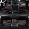 NYMCAR Tappetini Auto Su Misura 99% Auto Modello (2,Nero rosso) | Protezione Avanzata, Liner ad Alte Prestazioni, Materiale PU Cuoio, Compatibilità 99% Auto, Copertura Totale