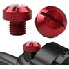 Generic Vite a specchio per moto, 2 pezzi con lama filettata, tappo forato, specchietto retrovisore antiruggine, M10 x 1,25, nero/blu/