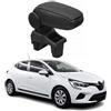 OMAC Armlehne per Renault Clio 2019-2025 - Snap-On - ABS + Kunstleder - Keine Bohrung o Installation - Einfache Montage Black