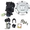 LLSUCBD Moto Blocchetto Accensione Compatibile Con CBF 500 600 1000 Per Hornet 900 CB900 CB 919 2002-2007 Blocchi Interruttore Accensione Moto Coperchio Tappo Serbatoio Benzina Carburante