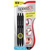 MITAMA 61917- Penna scatto Semi Gel ultra Scorrevole Soft Touch, punta 1 mm, Nero, 3 Pezzi