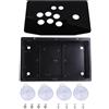 Hztyyier Kit gioco Joystick codificatore USB a ritardo ridotto per controller PC fai da te Pannello acrilico nero per giochi