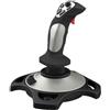 Advokingtap Simulatore di volo Joystick Controller per PC con controlli di manovra precisi e costruzione ABS, design compatto, 225 x 19 x 25 cm, nero, per gli appassionati di gioco e simulazione di volo