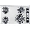 SUMMIT APPLIANCE Summit ZEL05 - Piano cottura elettrico a 4 fuochi, con bobina da 230 Volt, effetto acciaio inossidabile