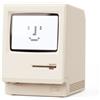 Bellatte Maclock WB-8 - Sveglia retrò pixel, 1984, orologio da scrivania in stile computer con pixel LCD, sveglie multiple, calendario, temperatura, luminosità regolabile, orologio da scrivania USB