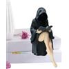 Generic Dark Fantasy Lettura Figura 3D Stampato Gotico Spooky Lady Decor