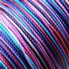 Ganzoo Takel Cord dip-dye Unicorn, cordino 1 mm per takelare e rifinire cordame e paracord, per braccialetti DIY, portachiavi, dettagli macrame e accessori cane come guinzaglio e collare, bobina 40 m
