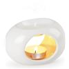 Bighan Bruciatori di Olio Essenziale in Ceramica Brucia Essenze Lampade Aromaterapia Decorazioni per la Camera da Letto, Bianco