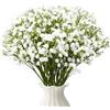 Cryptisg 16 Pezzi Realistici Fiori Artificiali di Gipsofila, Fiori Finti | 28cm Nebbiolina Finta per Decorazioni, Floreali Artificiali di Gipsofila, per Decorazioni per Matrimoni, Bouquet da Sposa