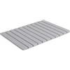 MGE World Tappetino Bagno Diatomite Pieghevole, Tappeto Bagno Antiscivolo e Assorbente ad Asciugatura Rapida, Aiuta a Ridurre Umidità e Cattivi Odori, per Doccia, Vasca, 60 x 39 cm, Grigio Chiaro