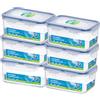 LocknLock Lock&Lock HPL815D - Set di 6 contenitori salvafreschezza, multifunzione, 1,1 litri