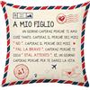 Aconesong A Mio Figlio Fodera per Cuscino Copricuscini Regali per Compleanno, Regalo di Laurea, Regalo per la Nuova Casa, Natale Regalo Decorativo 1 pezzo 45 x 45 cm (Figlio)