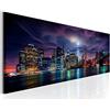 Instarry Diamond Painting Kit 5D Quadri Grandi Dimensioni Notte di Città Quadri Moderni Soggiorno 100x40 cm