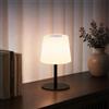 EZVALO Lampada Mini LED Senza Fili: Regolabile, 8 Colori, USB-C - Moderna Lampada da Tavolo con Batteria per Ogni Ambiente (Nero, 1 pezzo)