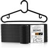 milano home Appendiabiti in Plastica Resistenti - Grucce Appendiabiti per Armadio con Barra per Pantaloni, Stampelle Antiscivolo per Giacche, Camicie e Pantaloni