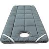 LXJDDLD Materasso per Lettino da Massaggio A Testa Quadrata/Tonda, Cuscino Topper per Lettino da Massaggio per Terapisti Spa, Coprimaterasso Lavabile con Foro di Respirazione,Gray s,80x190cm