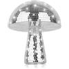 ZeiLaBang Kakadi Disco di funghi, spugna grande, palla da discoteca argento, palla da discoteca con funghi, decorazione per feste, bar, decorazioni per la casa, oggetti di scena per DJ, festival