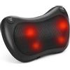 Fefod Cuscino Massaggiante Shiatsu, Cuscini per Massaggi Elettrici con 4 Massaggio Nodi e 3 Modalità, Cambio di Direzione Automatico, Collo Riscaldante Rilassarsi Muscolare, per Auto da Ufficio a Casa