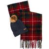 BARBOUR Donna Barbour Set Sciarpa Cappello Saltburn Donna
