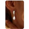 HANLI Orecchini Pendenti Perle Donna Argento 925 Anallergici Leggeri Trendy Gioielli di Moda per le Donne