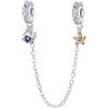 MEETCCY Incantevoli animali in argento Sterling 925 con ciondolo a forma di animale marino per braccialetti o collane