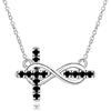 aomoso Collana da donna Moissanite, con certificato, in argento Sterling 925, colore D, qualità VVS1, aggraffatura delicata, lunghezza catena 45 cm, adatta per: festa/viaggio/matrimonio (D)