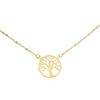 Monde Petit Collana Donna Albero della Vita Oro Giallo 9K Brillante - Certificato di garanzia - 1381