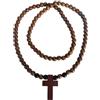YJFY Collana a croce in legno, da uomo e donna, con ciondolo a forma di croce, lunghezza 25 pollici, decorativa per auto e casa, regalo perfetto