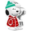 GNOCE Charm Maniche Corte A Righe Snoopy Peanuts Argento S925 Charms per le donne e Le Ragazze Regalo di Gioielli