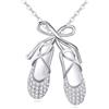 YFN Collana con ciondolo a forma di ballerina in argento Sterling | Fiocco, gioiello per festa della mamma, Natale, Capodanno, compleanno, regalo per donna, nonna, mamma, figlia