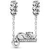 GNOCE Charms Ciondolo Gatto Adorabile Argento Sterling Animali Catena di Sicurezza Charm Beads Fit Bracciale/Collana per Donne Ragazze Figlia