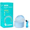 Y-Kelin Kit di pulizia Orthodontic Retainer con 120 compresse (scorta per 4 mesi) e custodia - Scatola per ritainer, paradenti e protesi. Rimuove placca e tartaro
