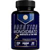 MANIFESTOR Creatina Monoidrata Pura 120 Compresse 3000mg - Aumenta Performance, Forza e Recupero Muscolare - Per la Normale Crescita della Potenza Muscolare