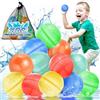 KGC 12 Palloni Palloncini Acqua Riutilizzabili, Autosigillanti e a Riempimento Rapido, Ideali Per l'estate, Piscina, Spiaggia, Giardino, Attività All'aperto e feste, inclusa Una Rete Di Trasporto