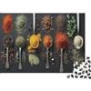 5M3D7C8V Cucchiaini di Spezie Esposizione Puzzle 1000 Pezzi Carta per Adulti Stile Cucina Colorata Gioco di Puzzle 1000 Pezzi Relax Regalo Decorazione Casa 52x38cm/1000pcs