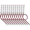 HAXIHA 12 Pezzi Precablato Bianco Caldo Striscia Led 3528 SMD 3- LED,Modellismo LED,Luce Autoadesiva 12-18V per Modellismo