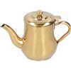 Joyzan Teiera in Acciaio Inossidabile con Infusore, Tè Bollitore Filtro Contenitore Olio Latte Pentola per Cucina Hotel Ristorante Teiera Classica Piano Cottura Lucidata a Specchio 500ml(oro)