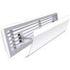 RemixAst Deflettore in PVC per condizionatore d'aria, deflettore anti soffiaggio diretto per griglia di uscita CA centrale, resistente a temperature fino a 105 °C, design bianco moderno, 20 x 40 cm o 20 x 60