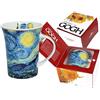 CARMANI - Tazza di porcellana decorata con 'Notte stellata' di V. Gogh 350ml