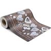 fashion home Pagano Tappeto Cucina Antiscivolo Lavabile in PVC 100%, Passatoia Gommata Antimacchia per Cucina e Ingresso, Runner Resistente all'Acqua, Colore Shabby Marrone misure 51x240 cm
