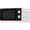 Sharp R-600WW Piano di lavoro Microonde combinato 20L 800W Nero, Bianco forno a microonde - Microonde (Piano di lavoro, Microonde combinato, 20 L, 800 W, Manopola, Nero, Bianco)