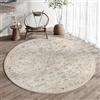 HUGEAR Tappeto Rotondo 240cm Beige Vintage