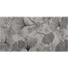 Floori Tappeto arredo Ginko antiscivolo con fantasia a foglie, stile moderno, per ambienti interni (Grigio Perla, 65x115 cm)