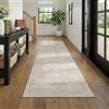 Beauoop Tappeto passatoia lavabile, per corridoio, 60 x 240 cm, colore beige, vintage