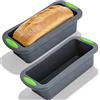 PENRUNKA Set di 2 Stampo Plumcake Silicone Senza BPA, 28x12.5x6cm Stampi Pane in Cassetta Antiaderente Riutilizzabile per Pane Fatto in Casa, Baguette, Cheesecake, Torte Cioccolato e Lasagne