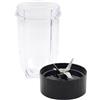 DEMULAX Lama a croce di ricambio + set di tazze da 16 once | per Magic Bullet, parti di ricambio compatibili con frullatore MB1001 da 250 W