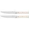 SAMBONET Set 2 Coltelli Bistecca Lama Liscia Sirloin Inox Effetto Avorio 52578IA1
