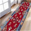 Siunwdiy Tappeto da Cucina Rosso 2.8 Metri,Tradizione Tappeto Corridoio Passatoia Camera Da Letto Pelo Corto Tappeto Cucina Antiscivolo Lavabile Per Cucina Bagno Soggiorno,40X280CM